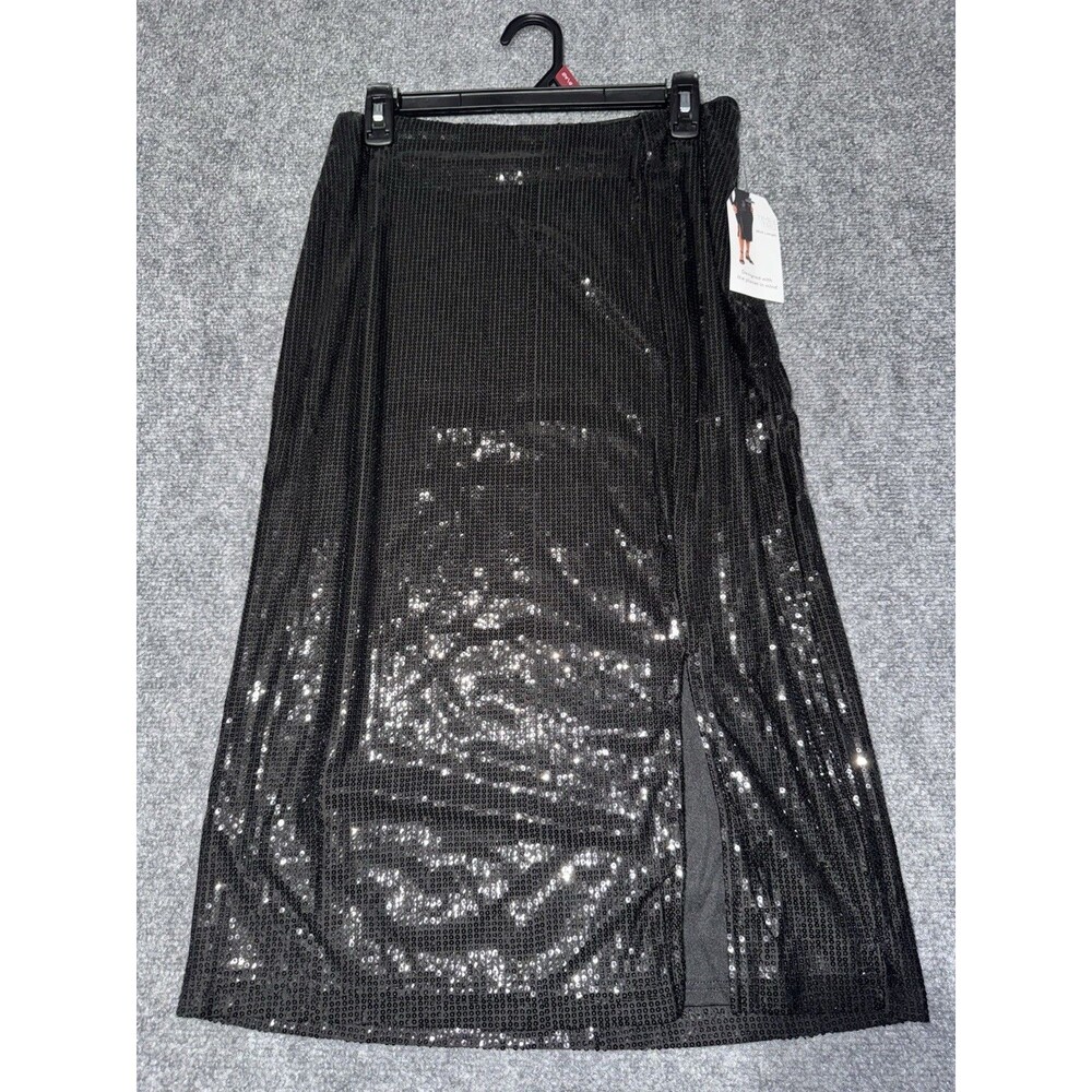 Time & True Sequin Skirt